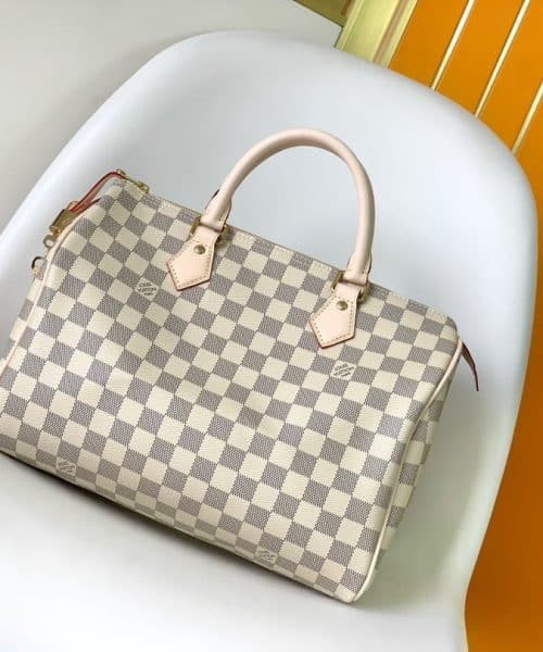 1:1 Replica Louis Vuitton LV Speedy 30 Damier Azur Canvas Luxury Bag For Women N41370 - 11.8in/30cm