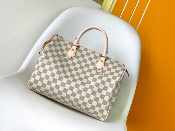 1:1 Replica Louis Vuitton LV Speedy 30 Damier Azur Canvas Luxury Bag For Women N41370 - 11.8in/30cm