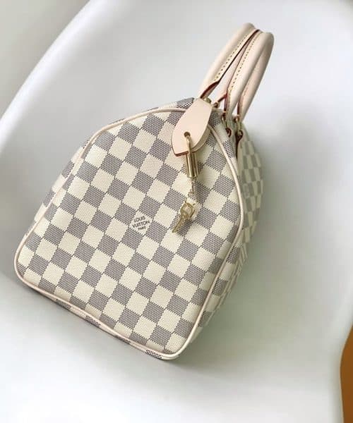 1:1 Replica Louis Vuitton LV Speedy 30 Damier Azur Canvas Luxury Bag For Women N41370 - 11.8in/30cm