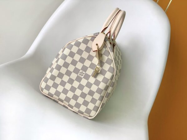 1:1 Replica Louis Vuitton LV Speedy 30 Damier Azur Canvas Luxury Bag For Women N41370 - 11.8in/30cm