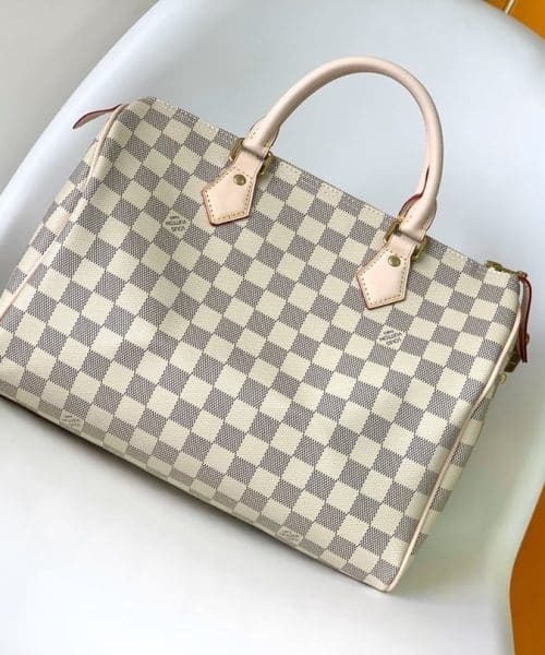 1:1 Replica Louis Vuitton LV Speedy 30 Damier Azur Canvas Luxury Bag For Women N41370 - 11.8in/30cm