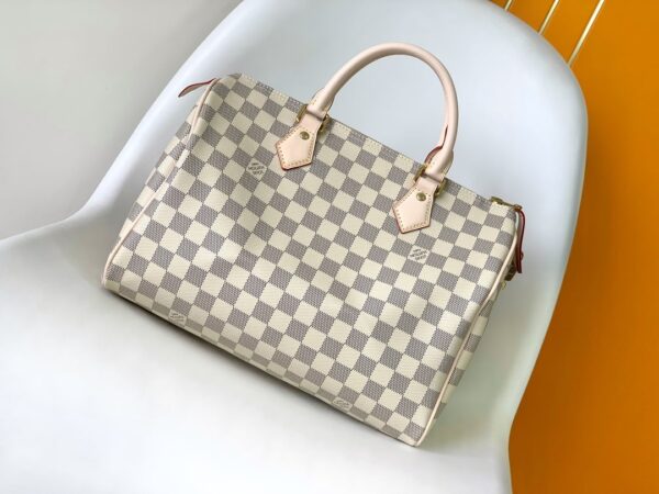 1:1 Replica Louis Vuitton LV Speedy 30 Damier Azur Canvas Luxury Bag For Women N41370 - 11.8in/30cm