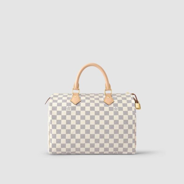1:1 Replica Louis Vuitton LV Speedy 30 Damier Azur Canvas Luxury Bag For Women N41370 - 11.8in/30cm