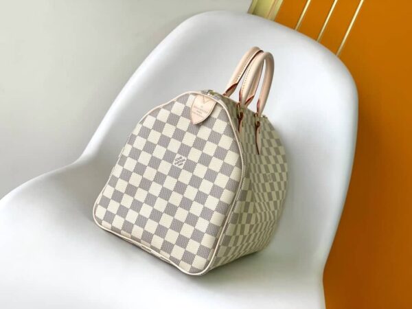 1:1 Replica Louis Vuitton LV Speedy 35 Damier Azur Canvas Luxury Bag For Women N41369 - 13.8in/35cm