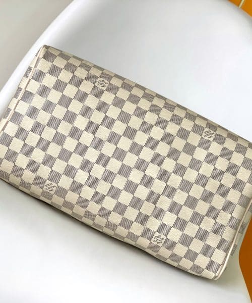 1:1 Replica Louis Vuitton LV Speedy 35 Damier Azur Canvas Luxury Bag For Women N41369 - 13.8in/35cm