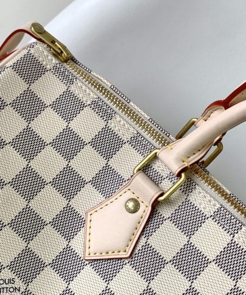 1:1 Replica Louis Vuitton LV Speedy 35 Damier Azur Canvas Luxury Bag For Women N41369 - 13.8in/35cm