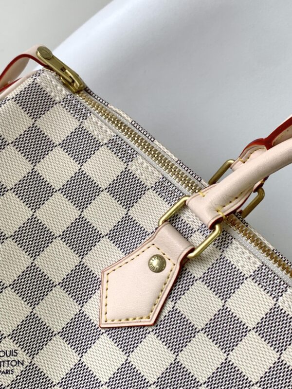 1:1 Replica Louis Vuitton LV Speedy 35 Damier Azur Canvas Luxury Bag For Women N41369 - 13.8in/35cm