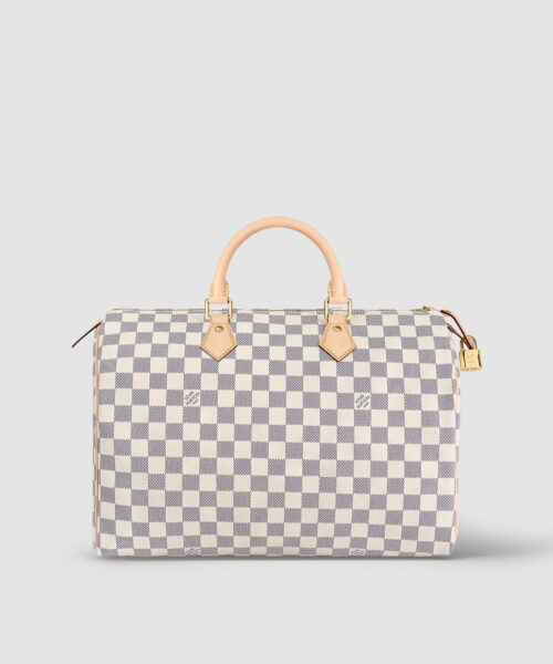 1:1 Replica Louis Vuitton LV Speedy 35 Damier Azur Canvas Luxury Bag For Women N41369 - 13.8in/35cm