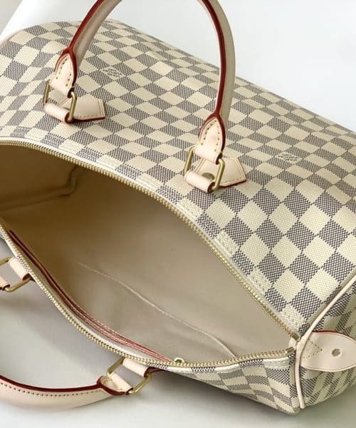 1:1 Replica Louis Vuitton LV Speedy 35 Damier Azur Canvas Luxury Bag For Women N41369 - 13.8in/35cm