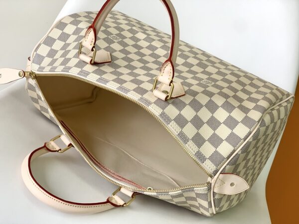 1:1 Replica Louis Vuitton LV Speedy 35 Damier Azur Canvas Luxury Bag For Women N41369 - 13.8in/35cm