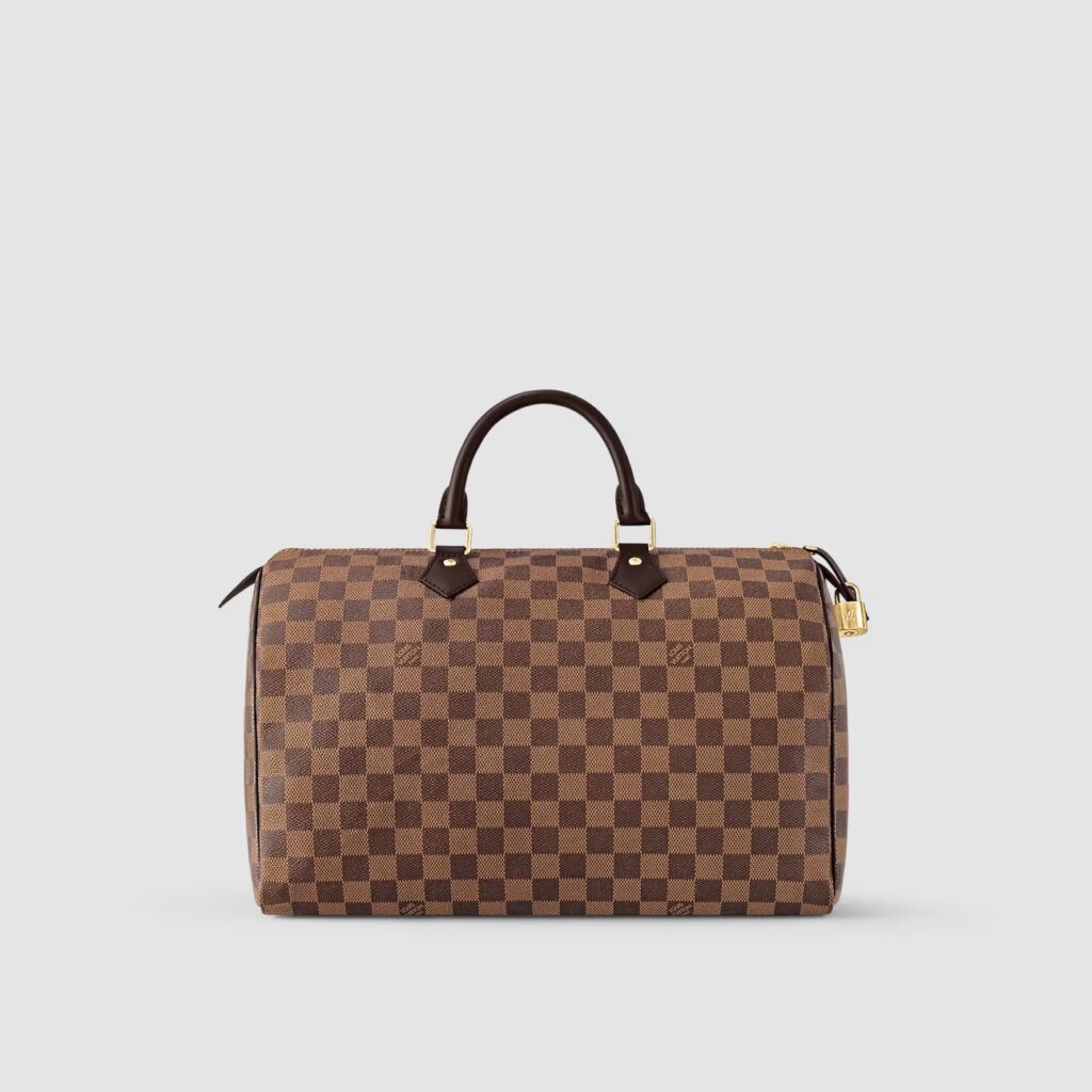 1:1 Replica Louis Vuitton LV Speedy 35 Damier Ebene Canvas Luxury Bag For Women N41363 - 13.8in/35cm