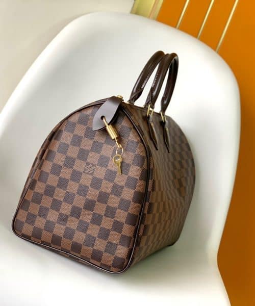 1:1 Replica Louis Vuitton LV Speedy 35 Damier Ebene Canvas Luxury Bag For Women N41363 - 13.8in/35cm