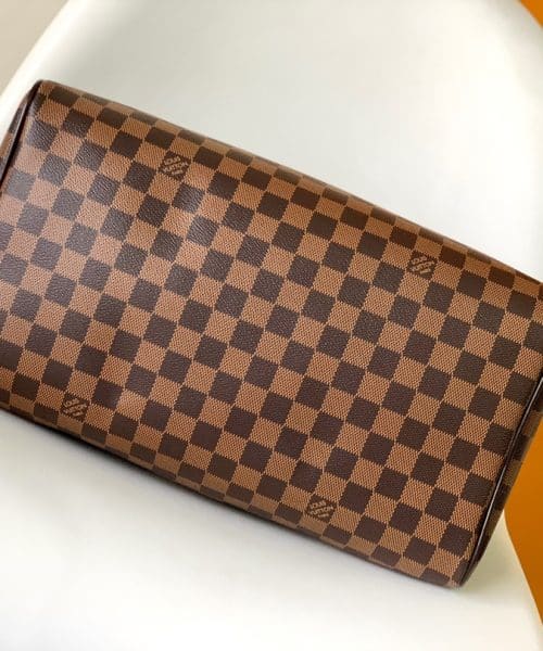 1:1 Replica Louis Vuitton LV Speedy 35 Damier Ebene Canvas Luxury Bag For Women N41363 - 13.8in/35cm