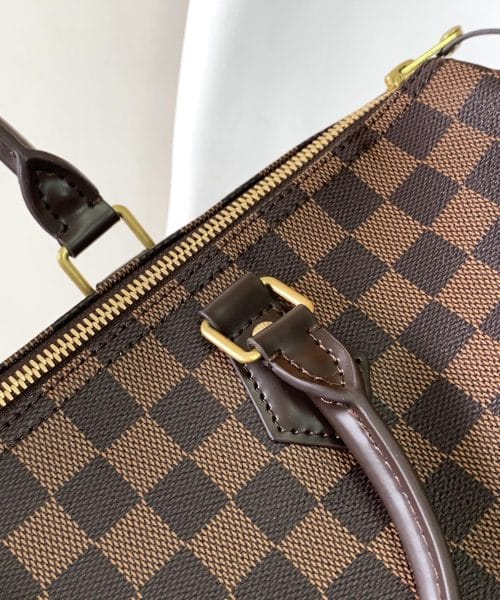 1:1 Replica Louis Vuitton LV Speedy 35 Damier Ebene Canvas Luxury Bag For Women N41363 - 13.8in/35cm
