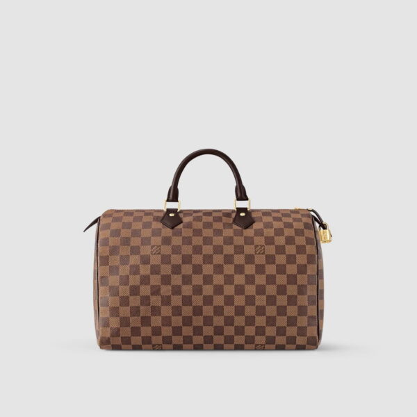 1:1 Replica Louis Vuitton LV Speedy 35 Damier Ebene Canvas Luxury Bag For Women N41363 - 13.8in/35cm