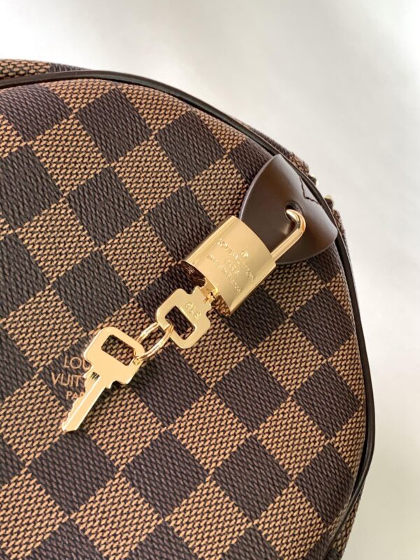 1:1 Replica Louis Vuitton LV Speedy 35 Damier Ebene Canvas Luxury Bag For Women N41363 - 13.8in/35cm