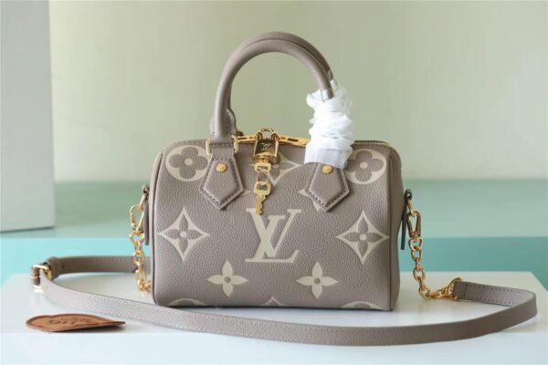 1:1 Replica Louis Vuitton LV Speedy Bandouliere 20 Beige M46575 Luxury Bag For Women‎ 8.1in/20.6cm