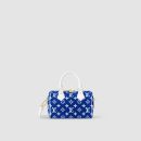 1:1 Replica Louis Vuitton LV Speedy Bandouliere 20 Monogram Blue Luxury Bag For Women M20751 - 20.5cm/8.1in