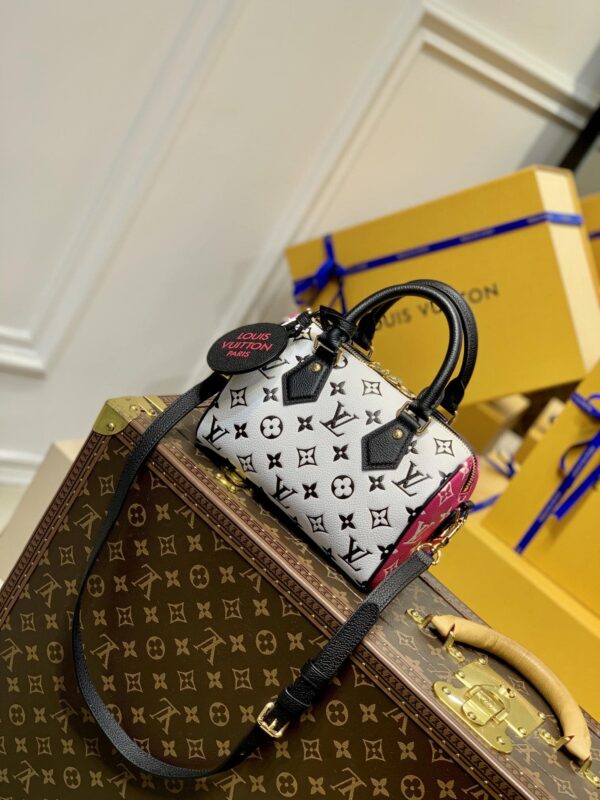 1:1 Replica Louis Vuitton LV Speedy Bandouliere 20 Monogram Empreinte Leather Exclusive Bag For Women M46088 - 20.5cm/ 8.1in