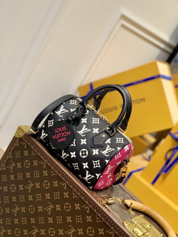 1:1 Replica Louis Vuitton LV Speedy Bandouliere 20 Monogram Empreinte Leather Exclusive Bag For Women M46088 - 20.5cm/ 8.1in