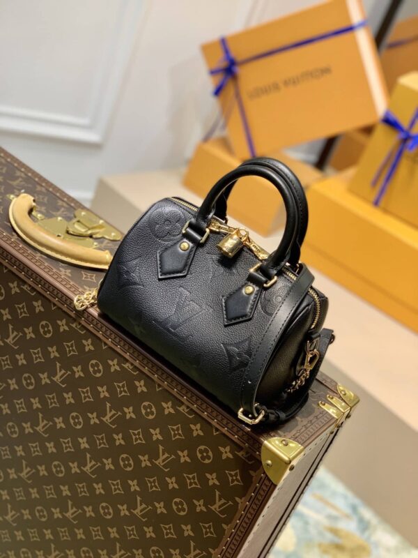 1:1 Replica Louis Vuitton LV Speedy Bandoulière 20 Monogram Empreinte Leather Exclusive Bag For Women M58953 - 7.8in/ 20cm