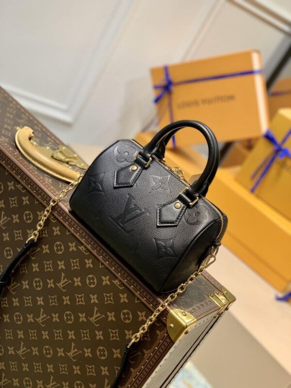 1:1 Replica Louis Vuitton LV Speedy Bandoulière 20 Monogram Empreinte Leather Exclusive Bag For Women M58953 - 7.8in/ 20cm