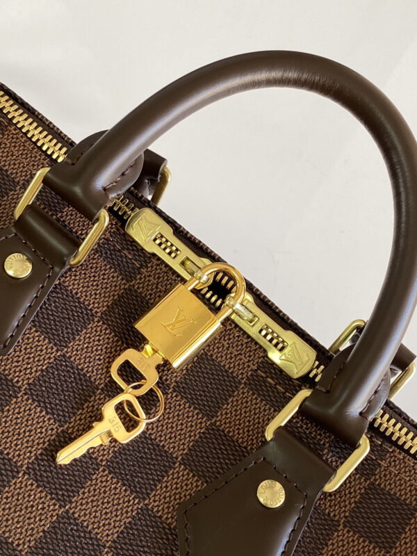 1:1 Replica Louis Vuitton LV Speedy Bandoulière 25 Damier Ebene Canvas Luxury Bag For Women N41368 - 9.8in/25cm