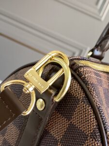 1:1 Replica Louis Vuitton LV Speedy Bandoulière 25 Damier Ebene Canvas Luxury Bag For Women N41368 - 9.8in/25cm