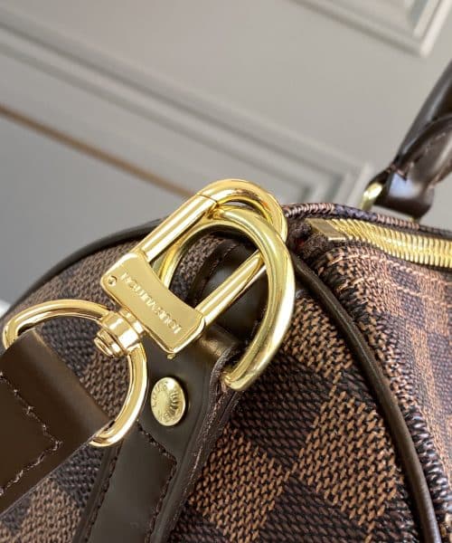 1:1 Replica Louis Vuitton LV Speedy Bandoulière 25 Damier Ebene Canvas Luxury Bag For Women N41368 - 9.8in/25cm