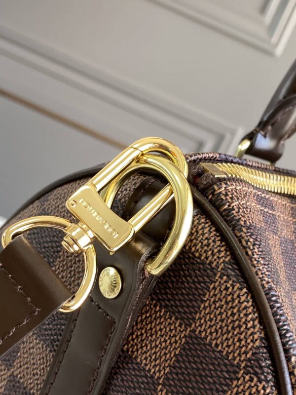 1:1 Replica Louis Vuitton LV Speedy Bandoulière 25 Damier Ebene Canvas Luxury Bag For Women N41368 - 9.8in/25cm