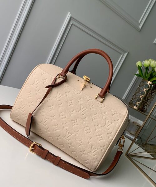 1:1 Replica Louis Vuitton LV Speedy Bandoulière 25 Monogram Empreinte Leather Luxury Bag For Women M42401 - 9.8in/25cm