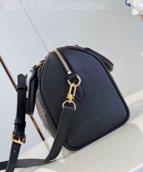 1:1 Replica Louis Vuitton LV Speedy Bandoulière 25 Monogram Empreinte Leather Luxury Bag For Women M46736- 9.8 Inches/ 24.8 Cm