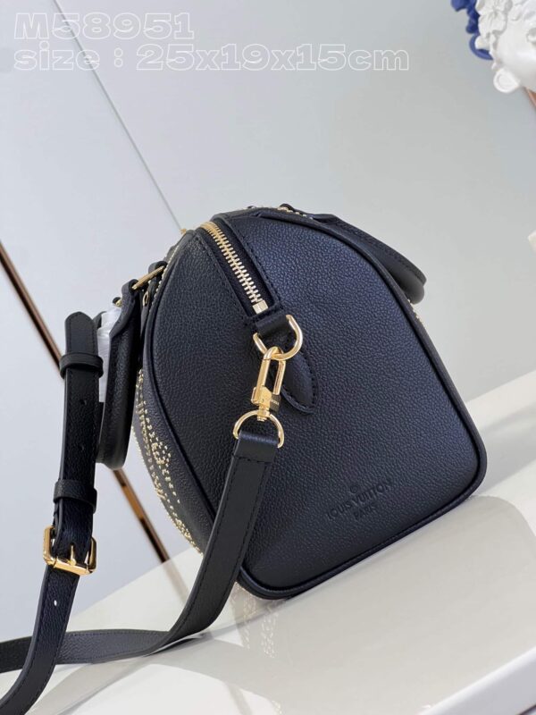 1:1 Replica Louis Vuitton LV Speedy Bandoulière 25 Monogram Empreinte Leather Luxury Bag For Women M46736- 9.8 Inches/ 24.8 Cm