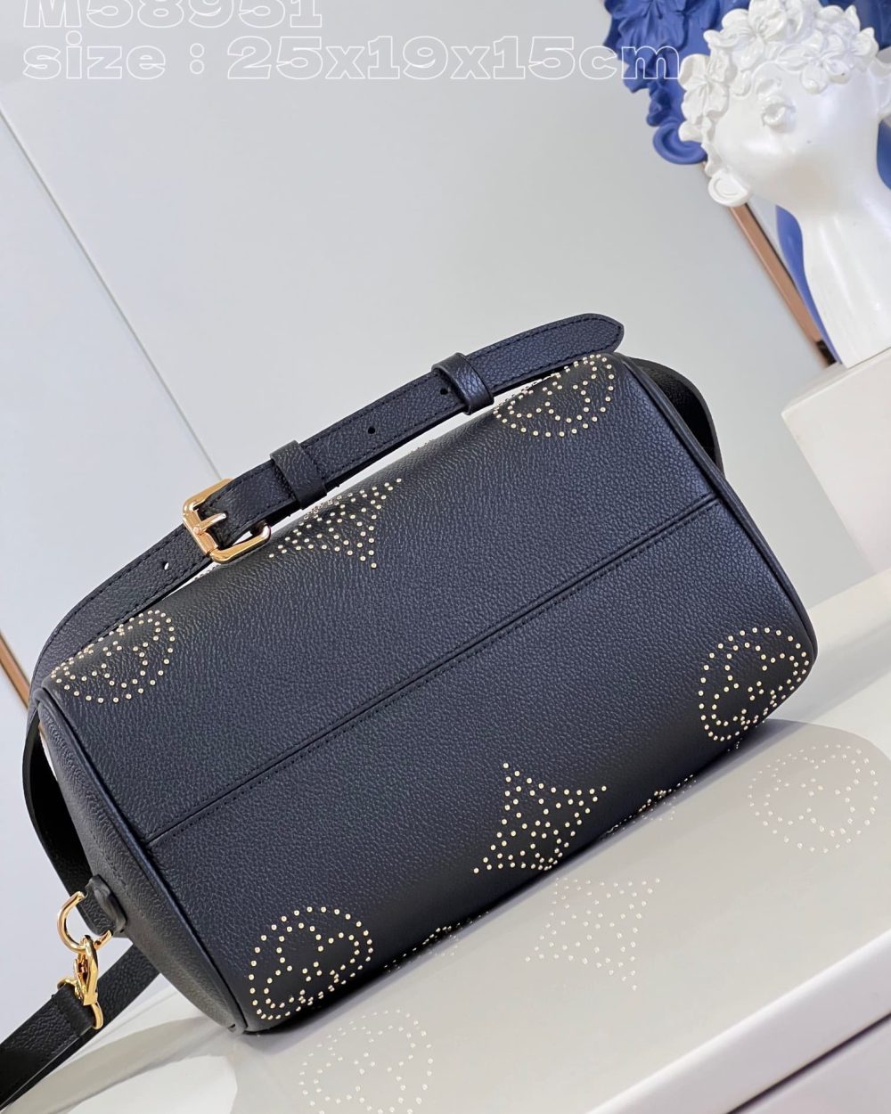 1:1 Replica Louis Vuitton LV Speedy Bandoulière 25 Monogram Empreinte Leather Luxury Bag For Women M46736- 9.8 Inches/ 24.8 Cm