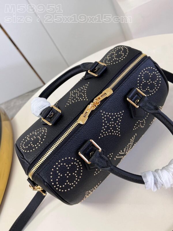 1:1 Replica Louis Vuitton LV Speedy Bandoulière 25 Monogram Empreinte Leather Luxury Bag For Women M46736- 9.8 Inches/ 24.8 Cm