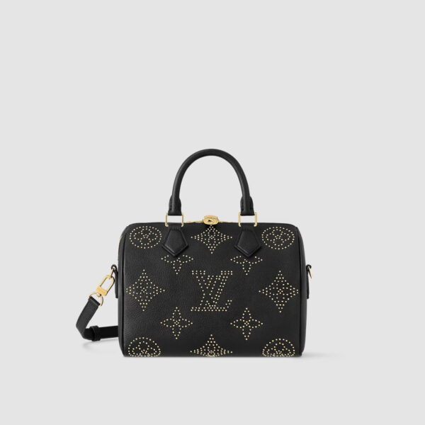 1:1 Replica Louis Vuitton LV Speedy Bandoulière 25 Monogram Empreinte Leather Luxury Bag For Women M46736- 9.8 Inches/ 24.8 Cm
