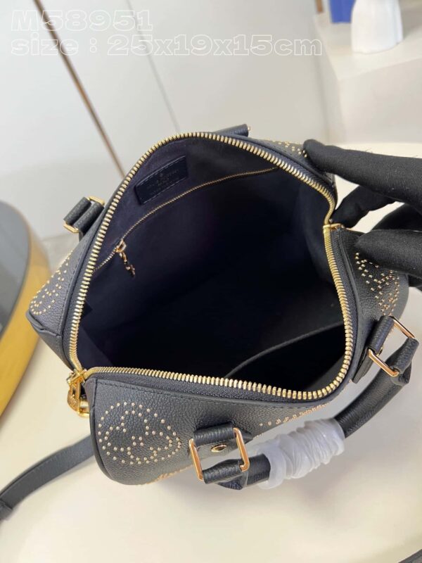 1:1 Replica Louis Vuitton LV Speedy Bandoulière 25 Monogram Empreinte Leather Luxury Bag For Women M46736- 9.8 Inches/ 24.8 Cm