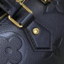 1:1 Replica Louis Vuitton LV Speedy Bandoulière 25 Monogram Empreinte Leather Black Luxury Bag For Women‎ M58951 - 9.8in/ 25cm
