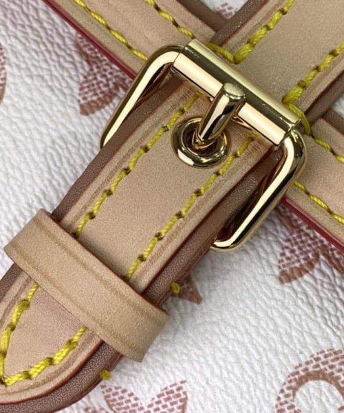 1:1 Replica Louis Vuitton LV Speedy Bandouliere 25 Monogram Pattern White Luxury Bag For Women 9.8in/25cm