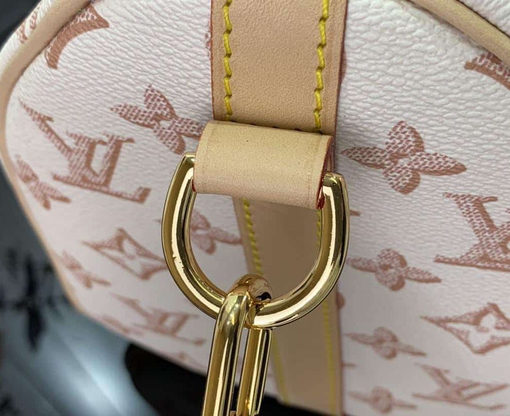 1:1 Replica Louis Vuitton LV Speedy Bandouliere 25 Monogram Pattern White Luxury Bag For Women 9.8in/25cm