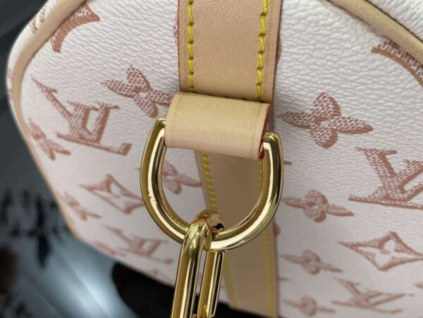 1:1 Replica Louis Vuitton LV Speedy Bandouliere 25 Monogram Pattern White Luxury Bag For Women 9.8in/25cm