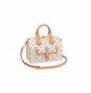 1:1 Replica Louis Vuitton LV Speedy Bandouliere 25 Monogram Pattern White Luxury Bag For Women 9.8in/25cm