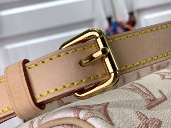 1:1 Replica Louis Vuitton LV Speedy Bandouliere 25 Monogram Pattern White Luxury Bag For Women 9.8in/25cm
