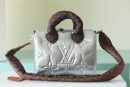 1:1 Replica Louis Vuitton LV Speedy Bandoulière 25 Sliver Tone/Blue Luxury Bag For Women‎ M20973 - 9.8in/25cm