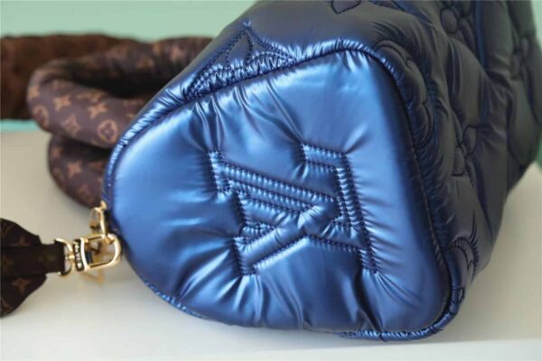 1:1 Replica Louis Vuitton LV Speedy Bandoulière 25 Sliver Tone/Blue Luxury Bag For Women‎ M20973 - 9.8in/25cm