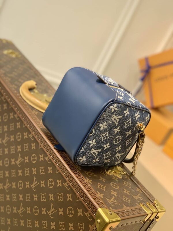 1:1 Replica Louis Vuitton LV LV Square Denim Monogram Canvas Luxury Bag For Women M59611 - 6.3in/16cm
