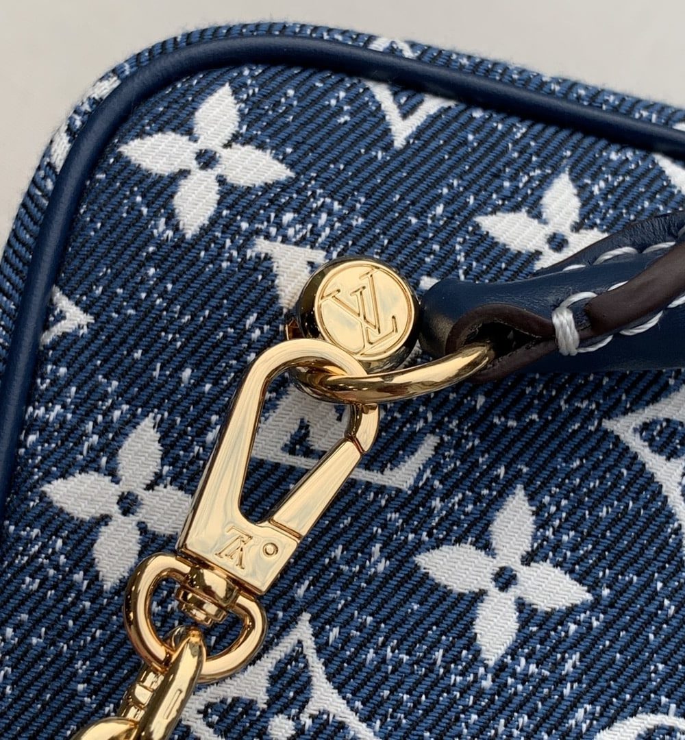 1:1 Replica Louis Vuitton LV LV Square Denim Monogram Canvas Luxury Bag For Women M59611 - 6.3in/16cm