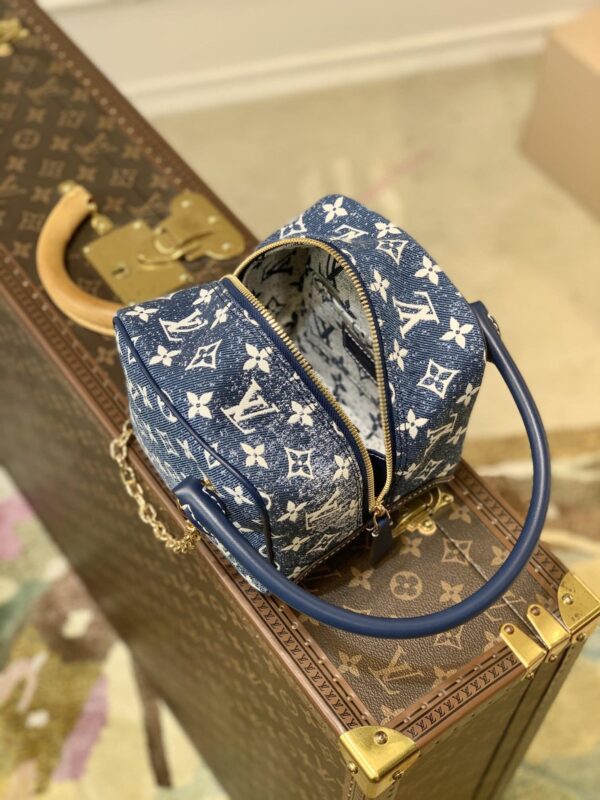 1:1 Replica Louis Vuitton LV LV Square Denim Monogram Canvas Luxury Bag For Women M59611 - 6.3in/16cm