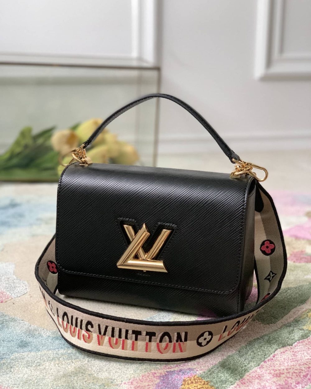 1:1 Replica Louis Vuitton LV Twist MM Epi Leather Luxury Bag For Women M57505 - 9.1in/23cm