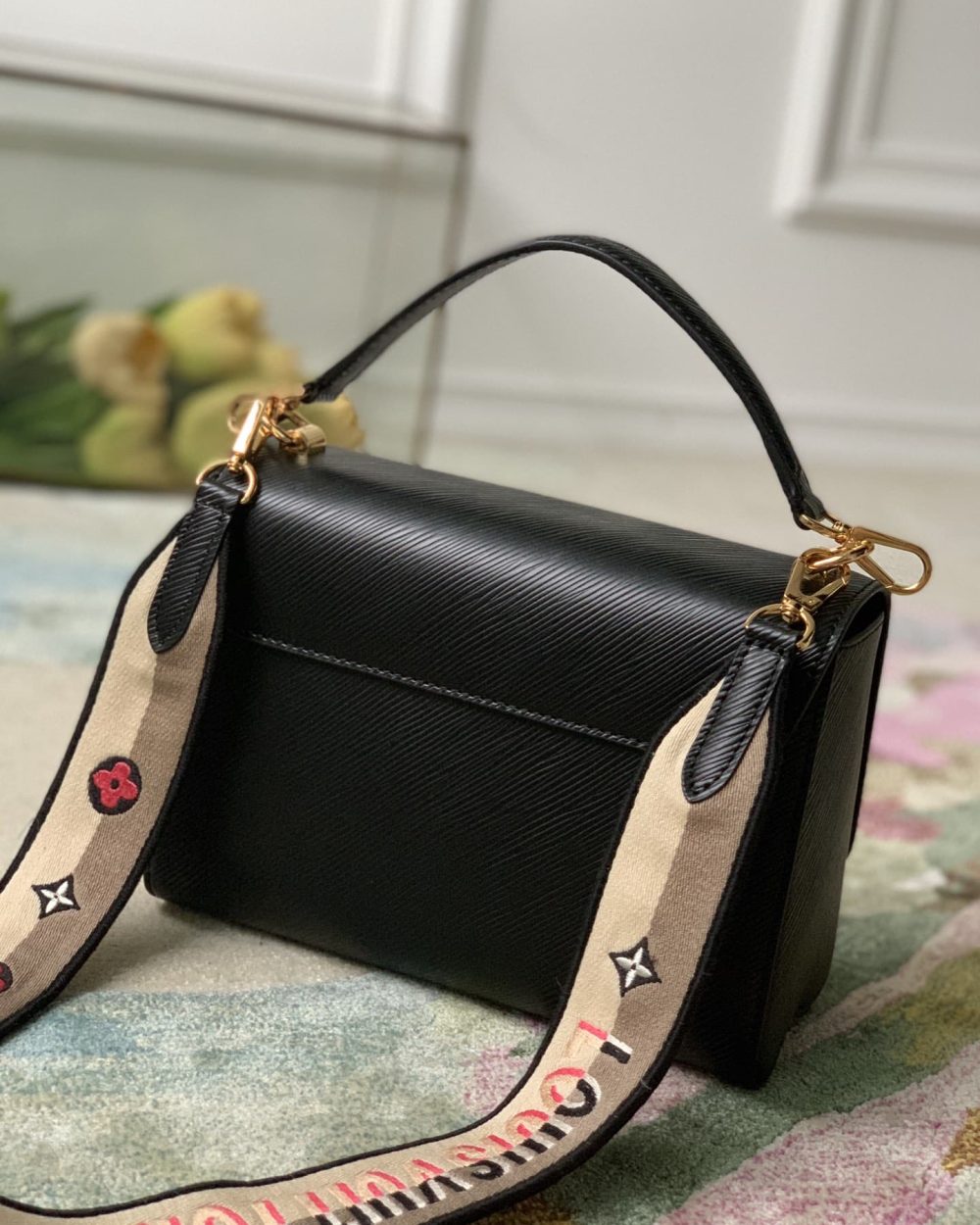 1:1 Replica Louis Vuitton LV Twist MM Epi Leather Luxury Bag For Women M57505 - 9.1in/23cm